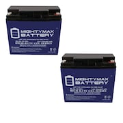 MIGHTY MAX BATTERY 12V 22AH GEL Battery Replacement for CSB EVX12200 - 2 Pack ML22-12GELMP2817